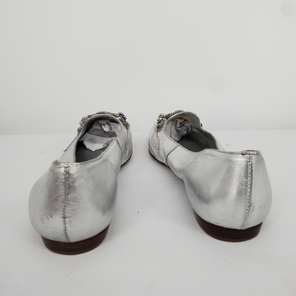 Gloria Vanderbilt Comanchee Loafers Flats Women 7.5 Shoes Silver - Picture 8 of 10